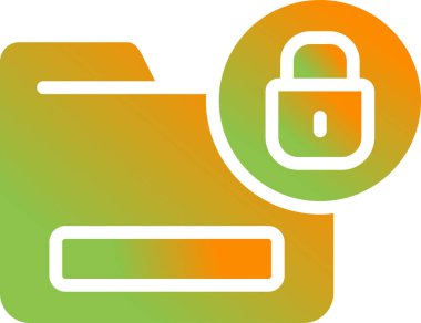 Belge Güvenlik web simgesi, basit vektör illüstrasyonu