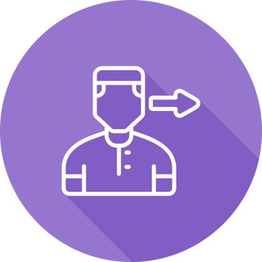 user icon, vector illustration simple design