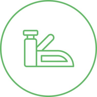 zımba tabancası simgesi, vektör illüstrasyonu 