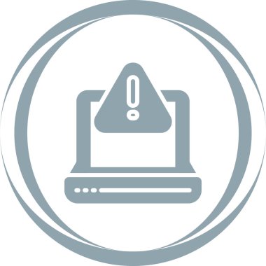 Uyarı, uyarı simgesi vektör illüstrasyonu 