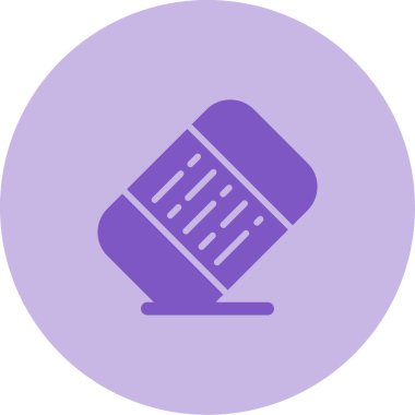 Silgi web simgesinin vektör illüstrasyonu 