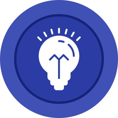 Bir fikrim var. Web simgesi basit illüstrasyon 