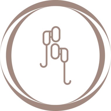 Kulaklıklar. Web simgesi basit illüstrasyon