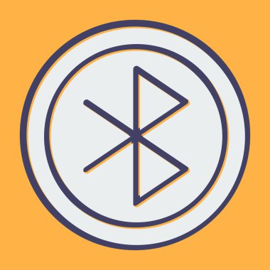 bluetooth web simge vektör çizim