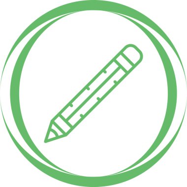 Kalem. Web simgesi basit illüstrasyon 