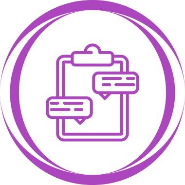 Konuşma baloncuklu pano, vektör illüstrasyonu 