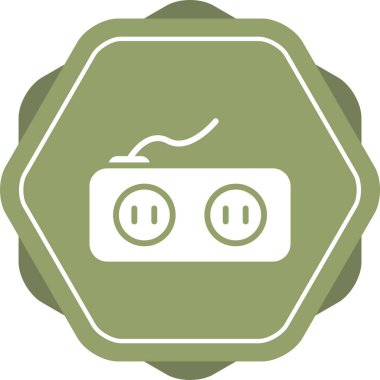 soket simgesi web basit illüstrasyon