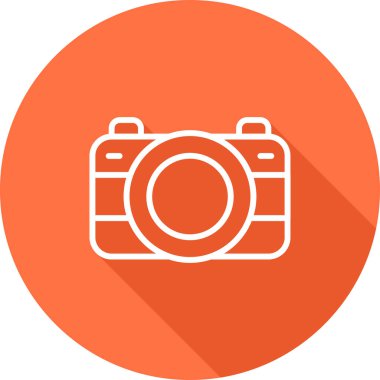 fotoğraf makinesi simgesi, vektör illüstrasyonu 