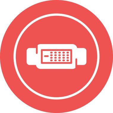 Dvi Simgesi İşareti, Basit Vektör İllüstrasyonu Beyaz Arkaplanda İzole Edildi