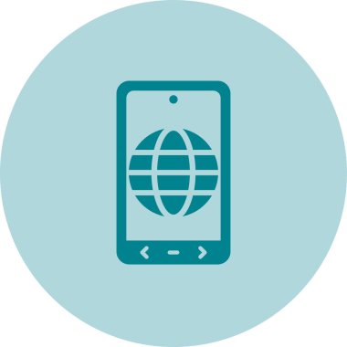 İnternet web simgesi, vektör tasarımı 