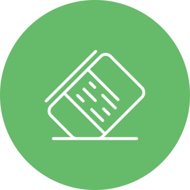 Silgi web simgesinin vektör illüstrasyonu 