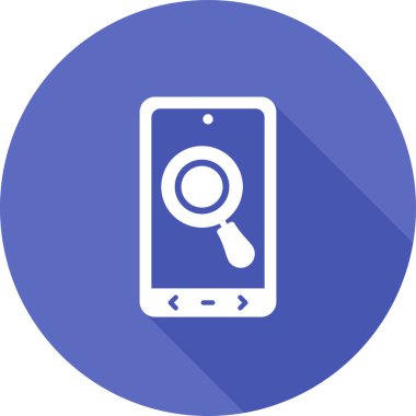 Arama simgesi vektör illüstrasyonu 