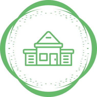 ev ikonu vektör illüstrasyonu. bina işareti sembolü 