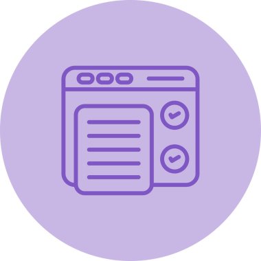 Yazılım Test Simgesi, Beyaz Konsepti İzole Edildi 