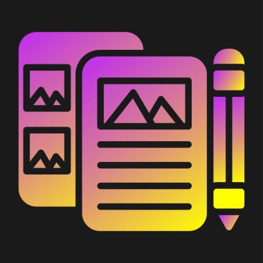 Yüksek kalitede prototip. Web simgesi basit illüstrasyon