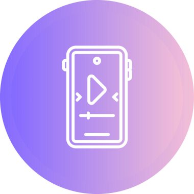 akıllı telefon web simgesi vektör çizimi 