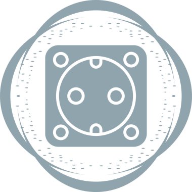 soket simgesi web basit illüstrasyon