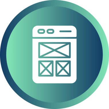 Web sitesi tel kafes. Açılış sayfası satırı simgesi. Web sayfası kullanıcı arabirimini tarayıcı penceresinde