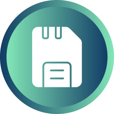 Disk web simgesi, basit vektör illüstrasyonu