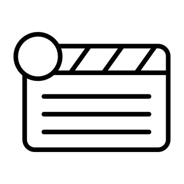  Clapper kurulu simge vektör çizim