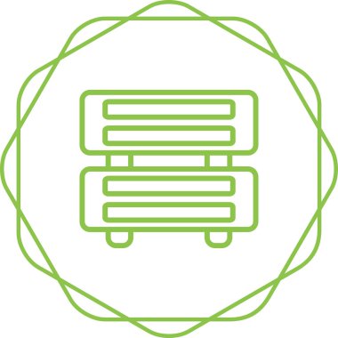 Sunucu web simgesi, vektör çizim