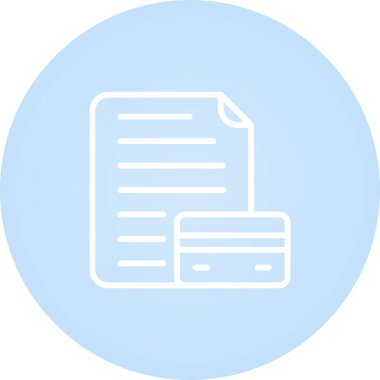 Kredi Raporunun vektör illüstrasyonu Modern simge