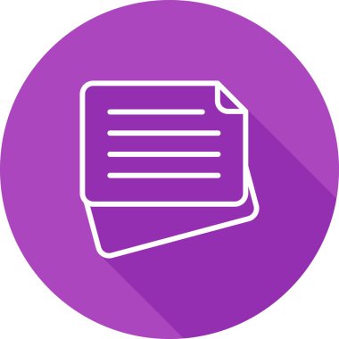 Yapışkan Not simgesi, vektör illüstrasyonu basit tasarım