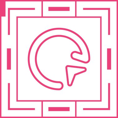 Yeniden yükleme simgesinin vektör çizimi 