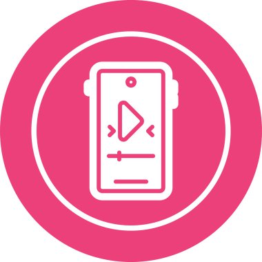 akıllı telefon web simgesi vektör çizimi 