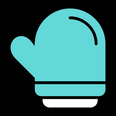 eldiven ağ simgesi, basit vektör illüstrasyonu  