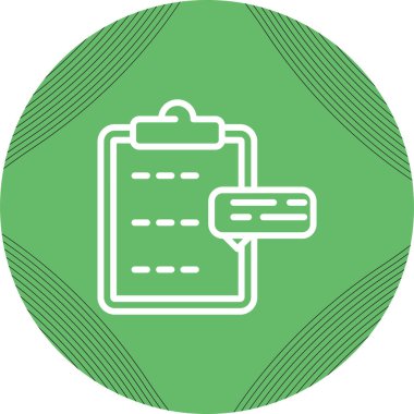 konuşma balonu vektör illüstrasyonlu belge simgesi