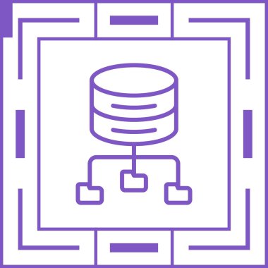 Büyük Veri Analizi vektör resimleme simgesi