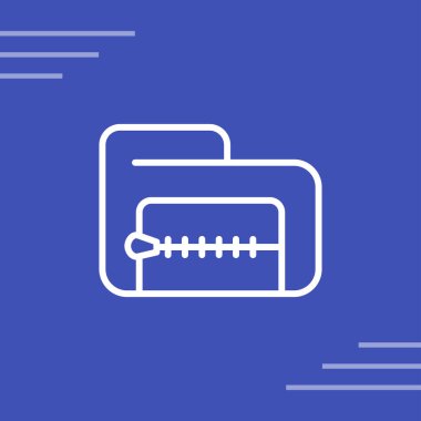 ZIP dosya biçimi vektör illüstrasyonu