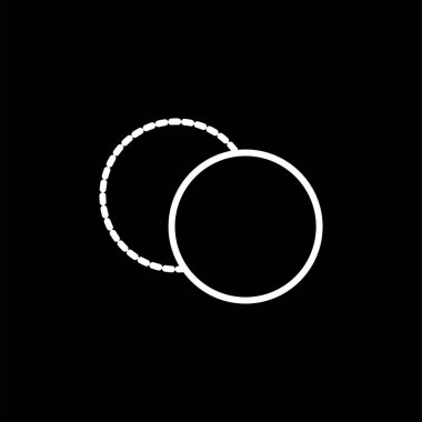 Basit grafik çember vektör illüstrasyonu