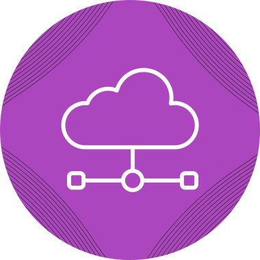 Veri Egemenliği Web simgesi illüstrasyonu. 