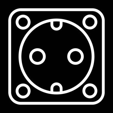 soket simgesi web basit illüstrasyon