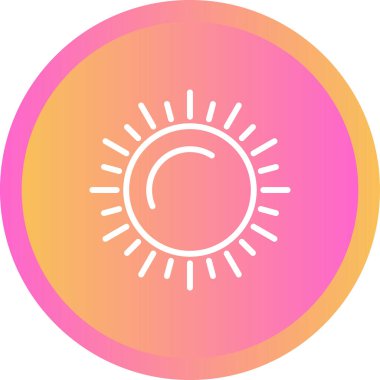 güneş web simgesi basit tasarım 