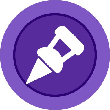 Kağıt Kıskacı web simgesi, basit illüstrasyon 