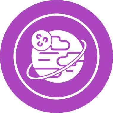 Gezegen simge vektör çizim 