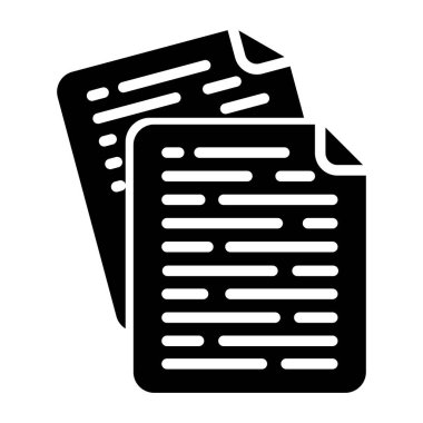 Belgeler. Web simgesi basit illüstrasyon