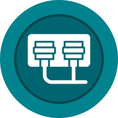 soket simgesi web basit illüstrasyon