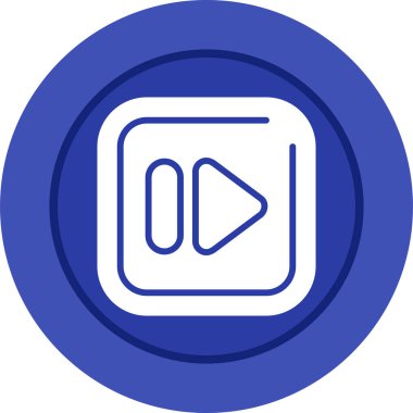 Hızlı ileri düğme vektör illüstrasyonu