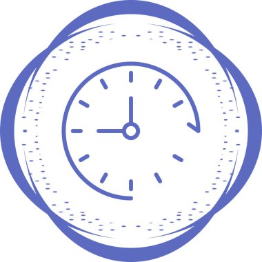 Saat simgesi vektör illüstrasyonu
