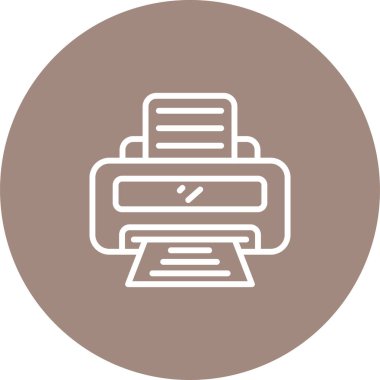 Yazıcı web simge vektör çizim 