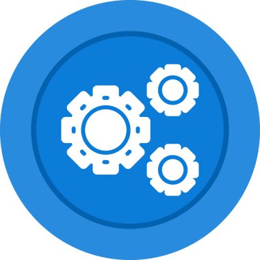 dişli web simge vektör çizim 