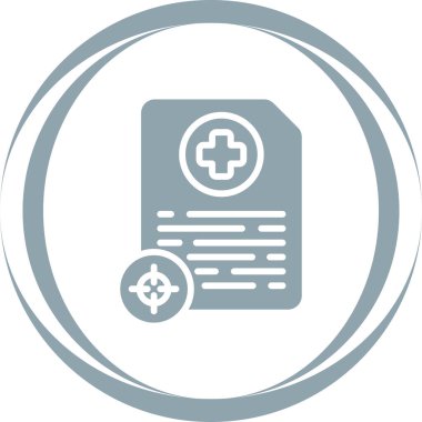 tıbbi dizin vektör simgesi