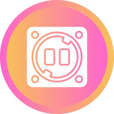 soket simgesi web basit illüstrasyon