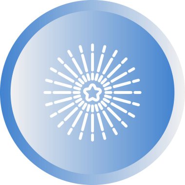 Havai fişek web simgesi, basit vektör illüstrasyonu 