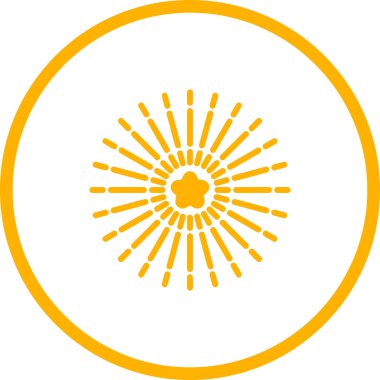 Havai fişek web simgesi, basit vektör illüstrasyonu 