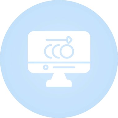 Animasyon web simgesinin vektör çizimi